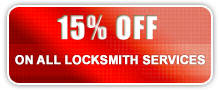 15% off on all locksmith services